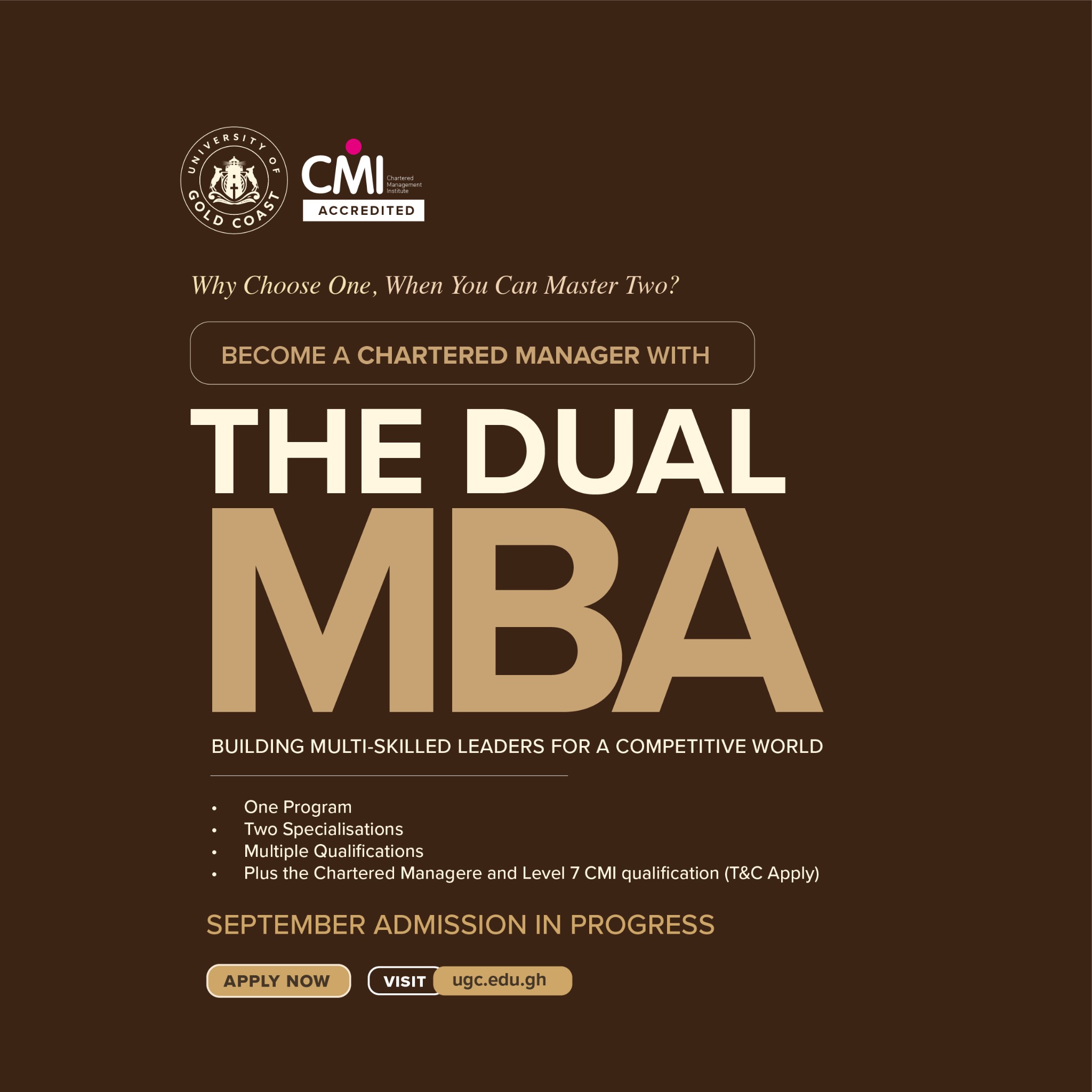 Accra Business School Facebook ad