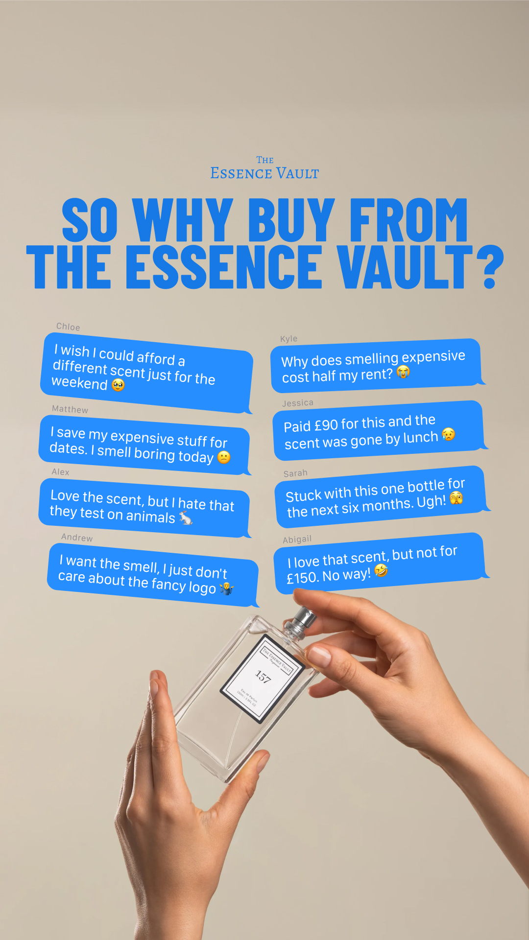 The Essence Vault Facebook ad