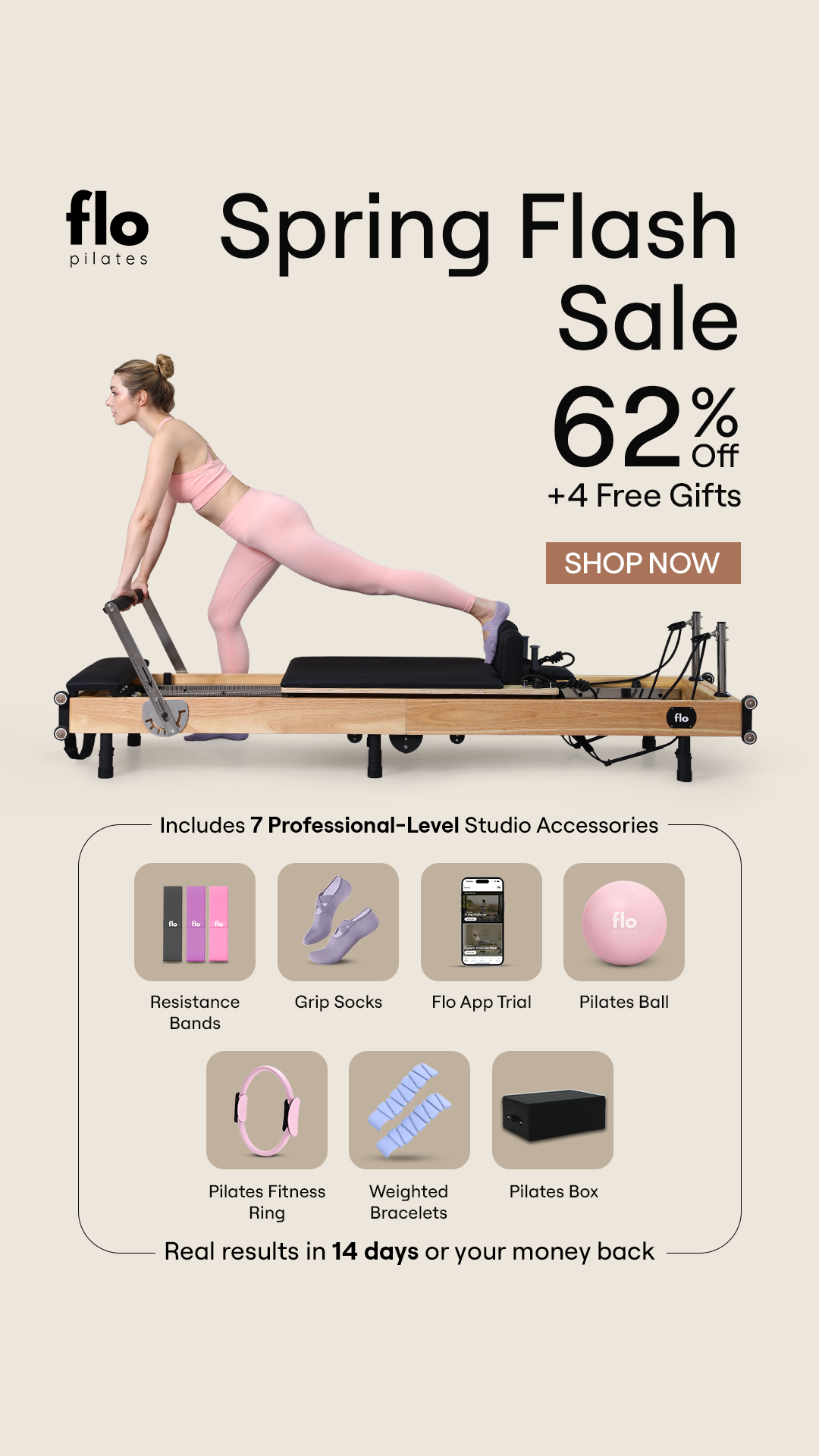 Flo Pilates Facebook ad