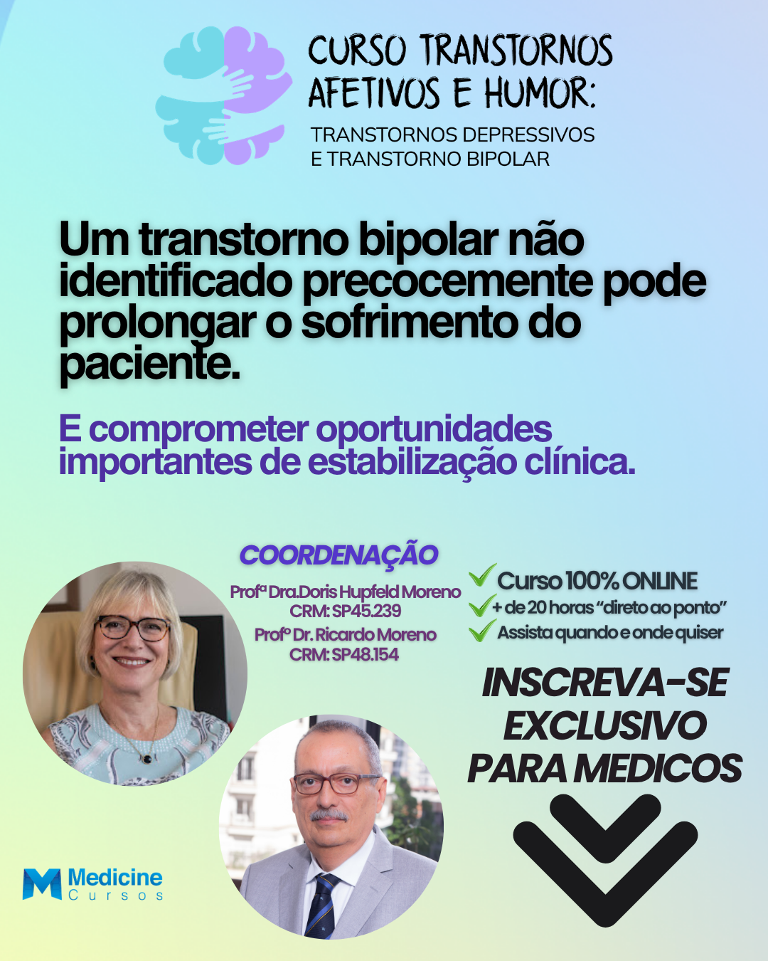 Medicine Cursos Facebook ad: EXCLUSIVO PARA MÉDICOS