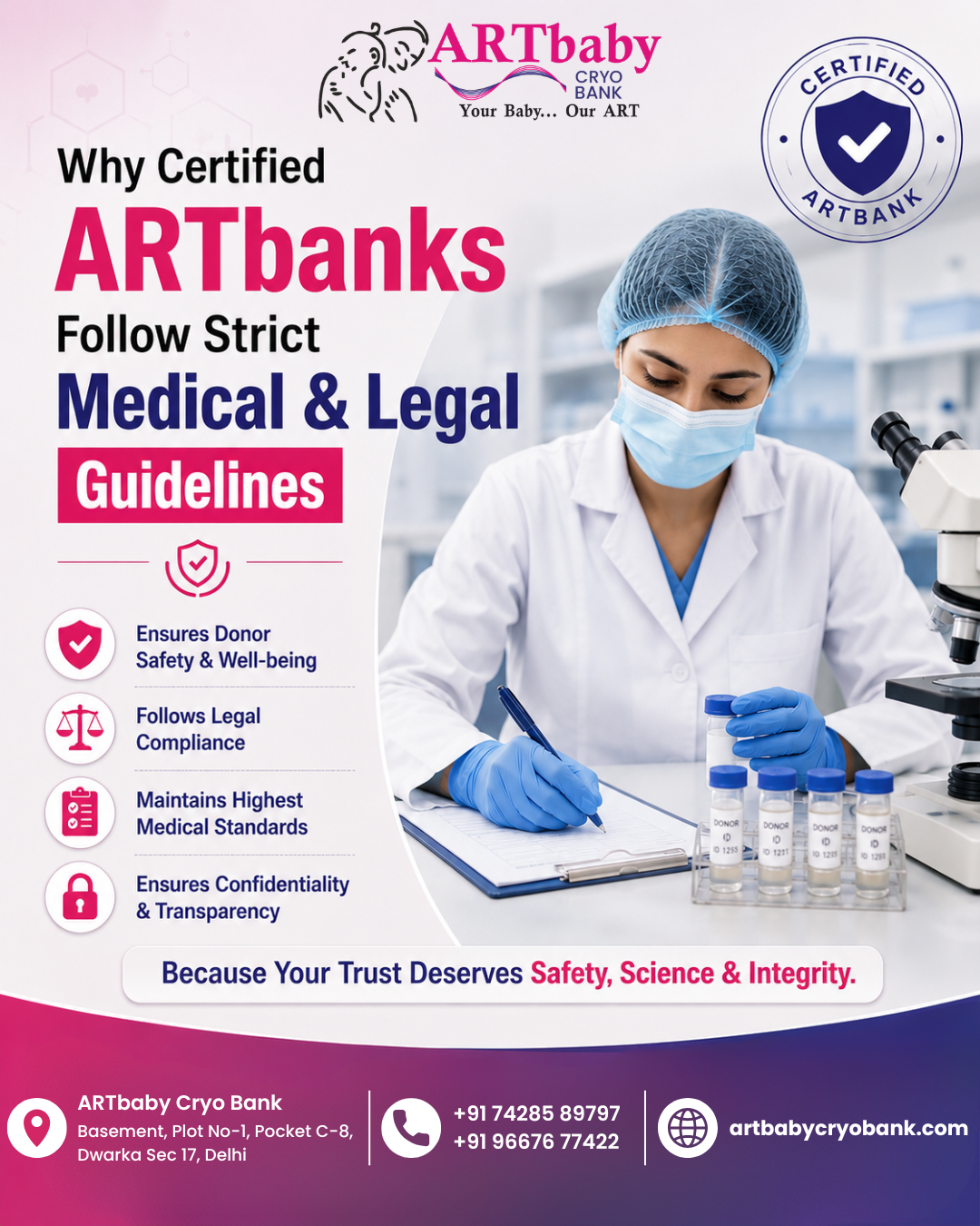 ARTbaby Cryo Bank Facebook ad from Sep 3, 2026