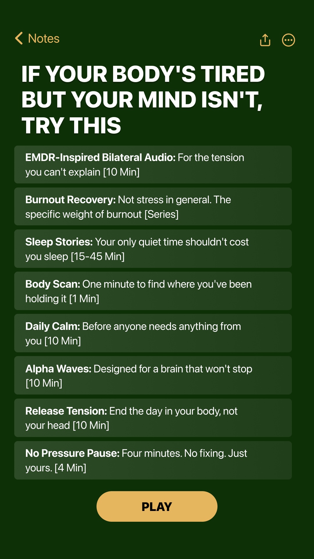 Calm Facebook ad
