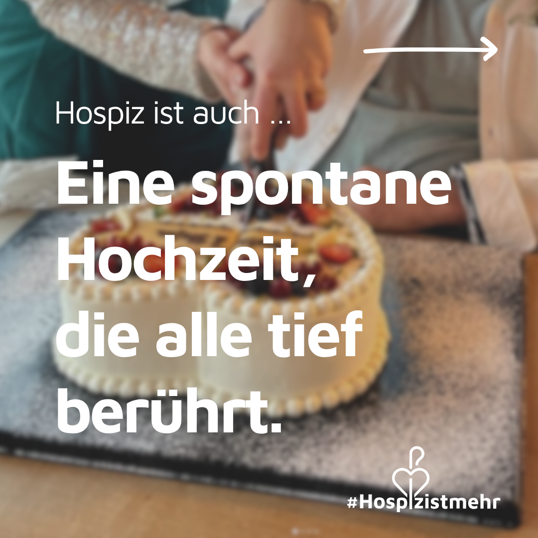 Hospiz Zum Guten Hirten Facebook ad: Eine spontane Hochzeit, die alle berührt.