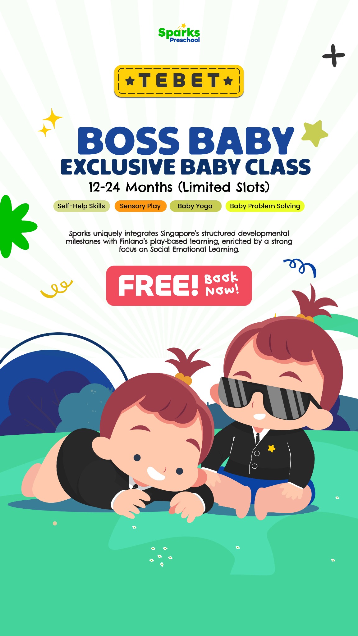 Sparks Preschool Facebook ad