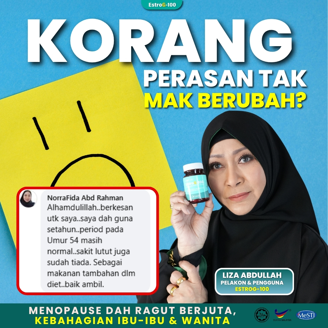 EstroG-100 - Rahsia Wanita Menopause Facebook ad