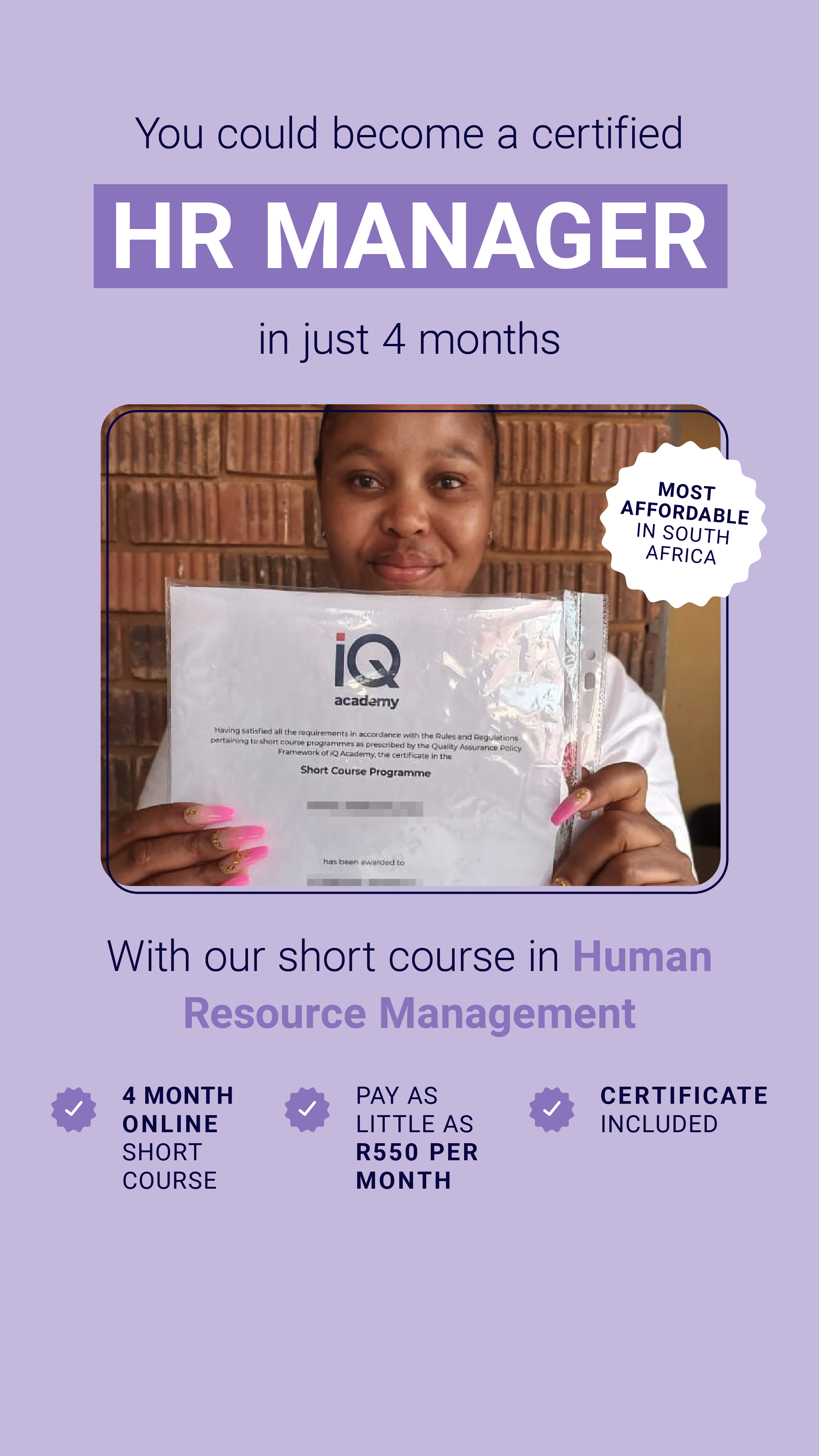 IQ Academy Facebook ad