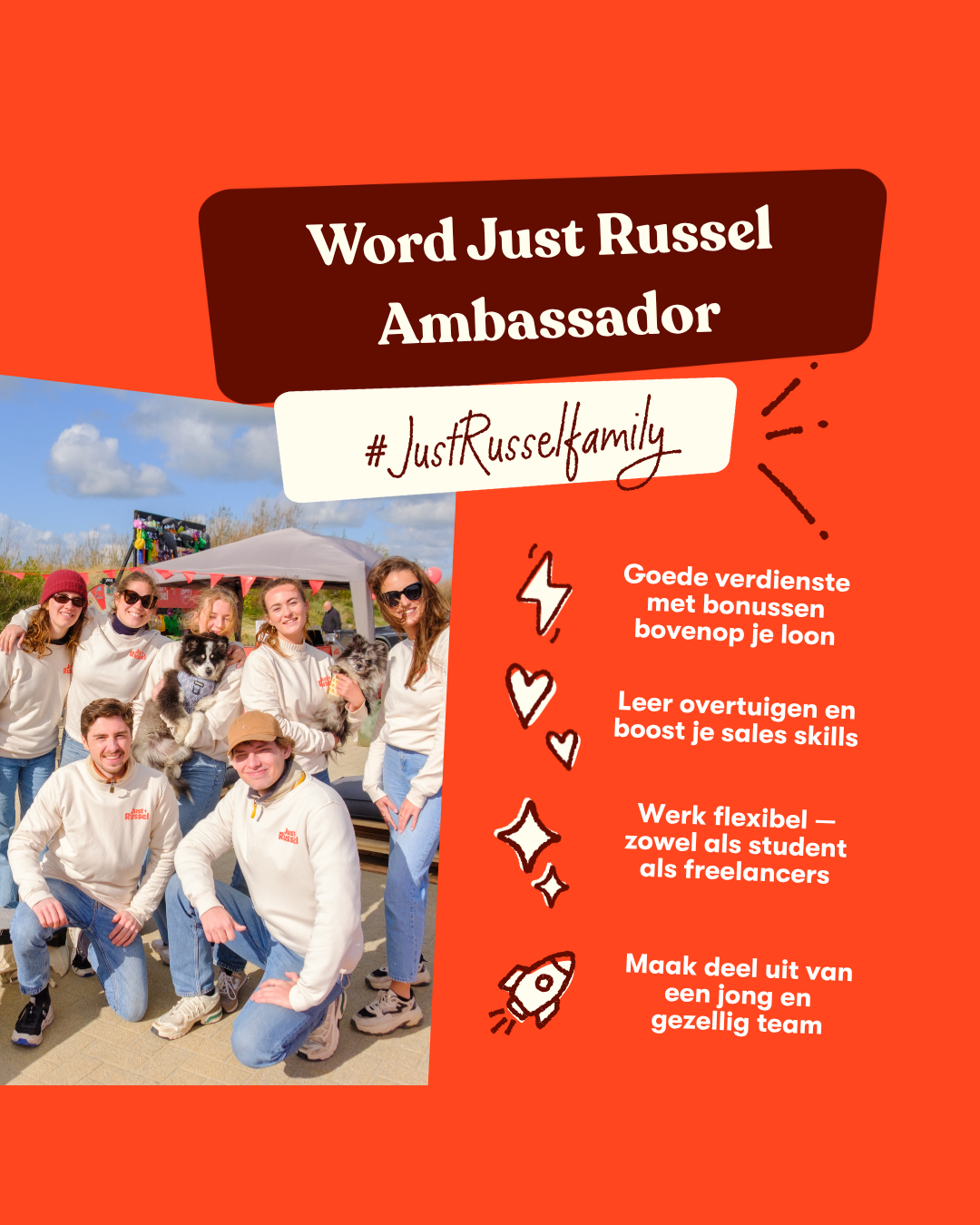 Just Russel Facebook ad from Jul 3, 2026