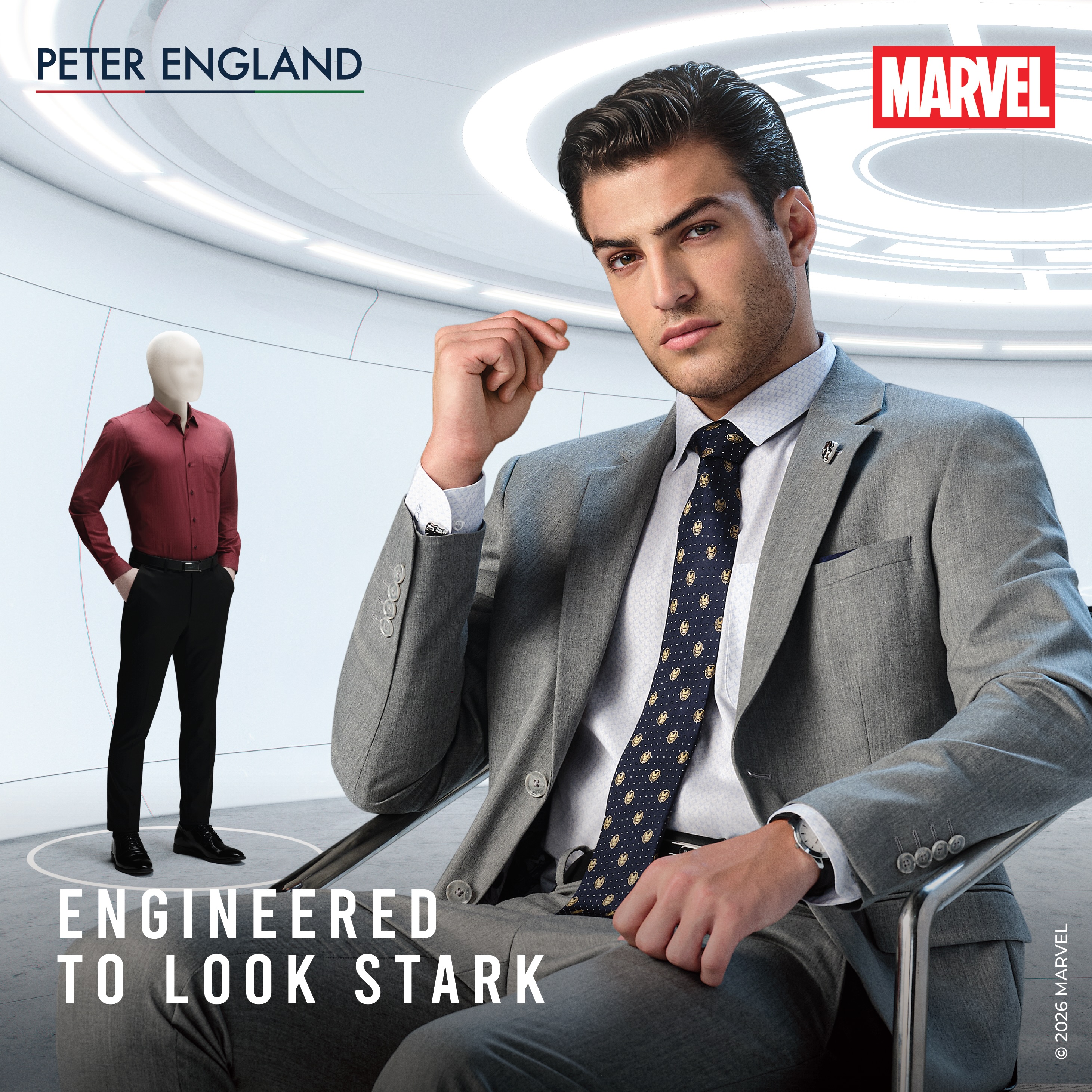 Peter England Facebook ad: A little formal.