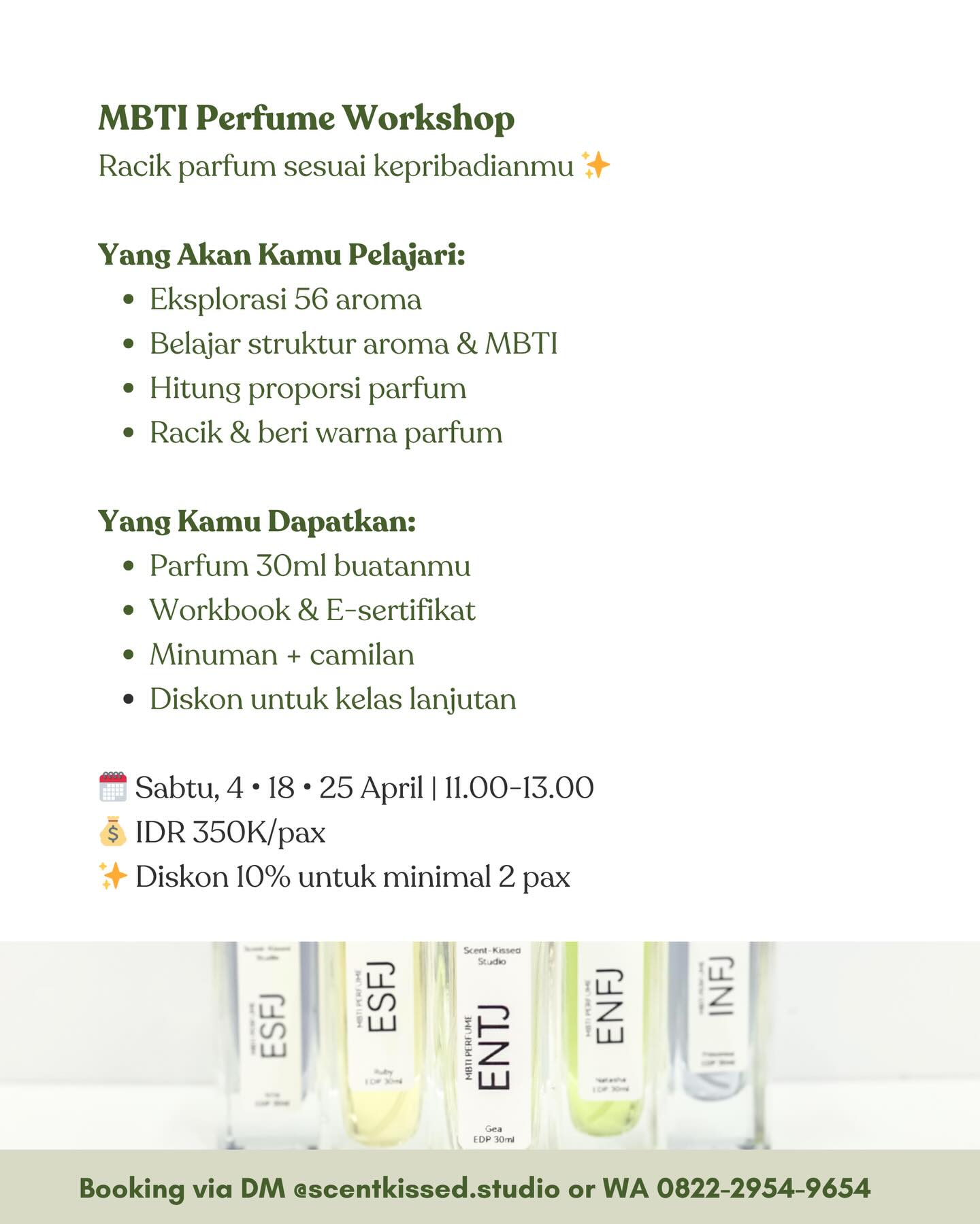Scent Kissed Studio Facebook ad: Pernah kepikiran punya parfum yang benar-benar kamu?