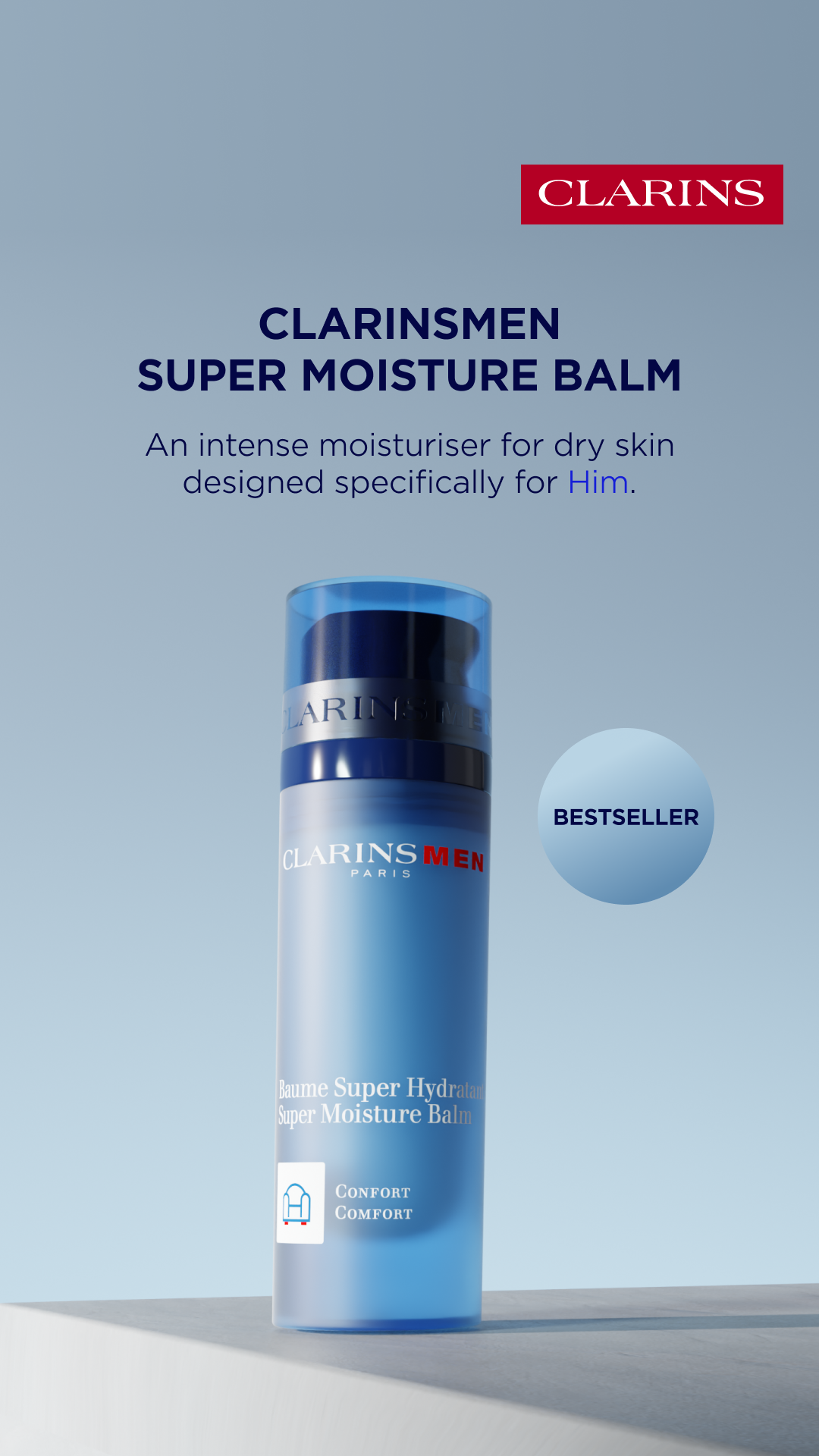 Clarins Facebook ad from Feb 13, 2026