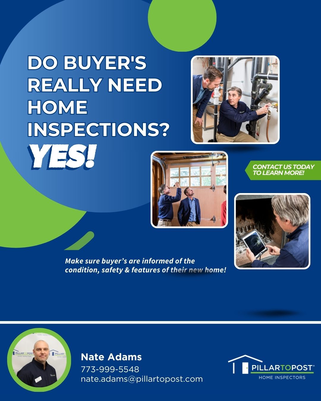 Pillar To Post Home Inspectors - Franchise Experience Facebook ad: Schedule an Inspection!