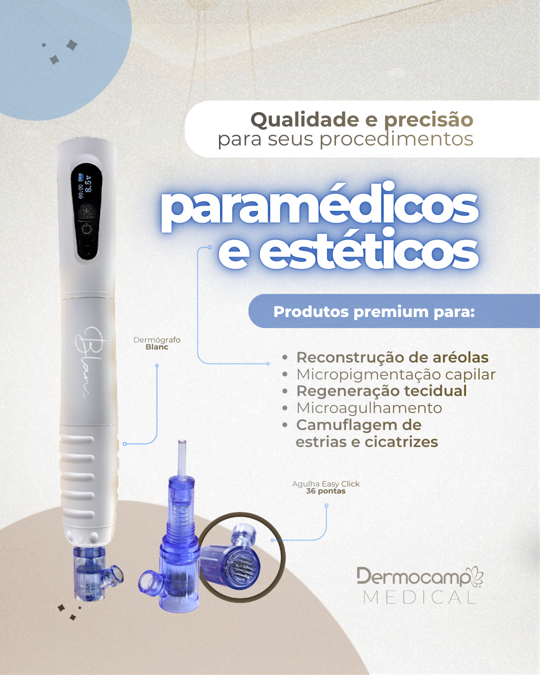 Dermocamp Facebook ad: Equipamento que Acompanha Você