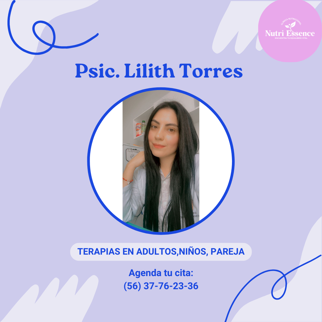 Nutri Essence Facebook ad: Soy Lilith terapeuta cognitivo conductual, y te ofrezco…