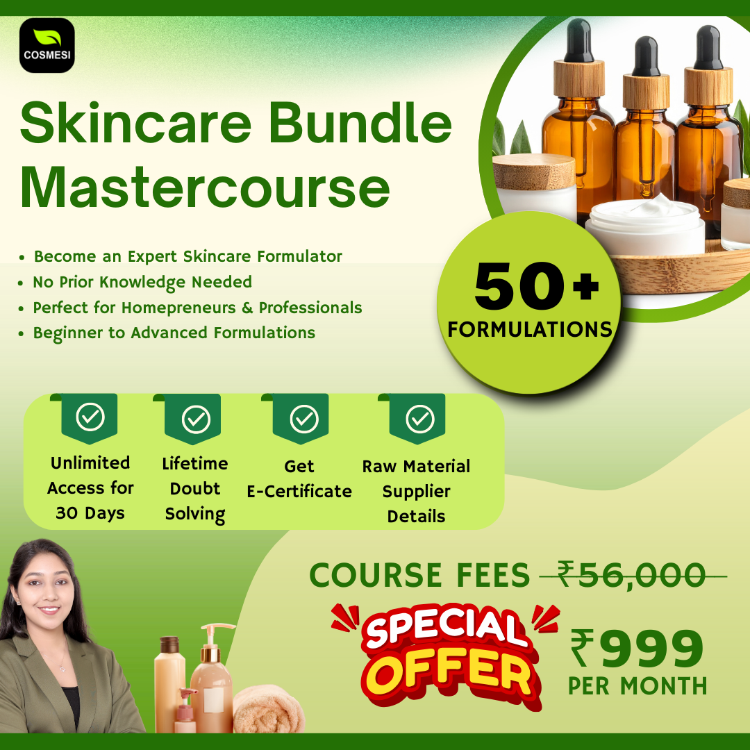 Cosmesiacademy Facebook ad: 548 people have already enrolled for the Skincare Bundle