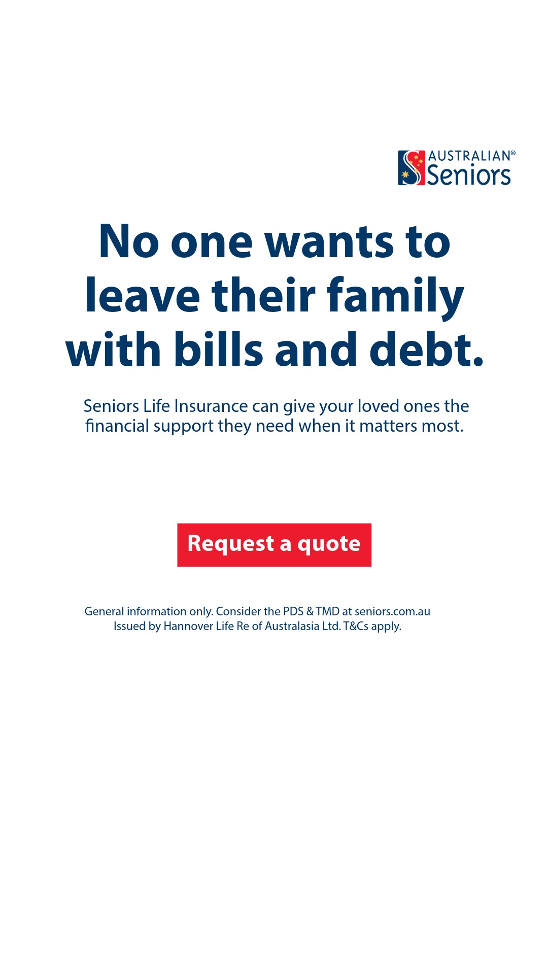 Australian Seniors Insurance Agency Facebook ad
