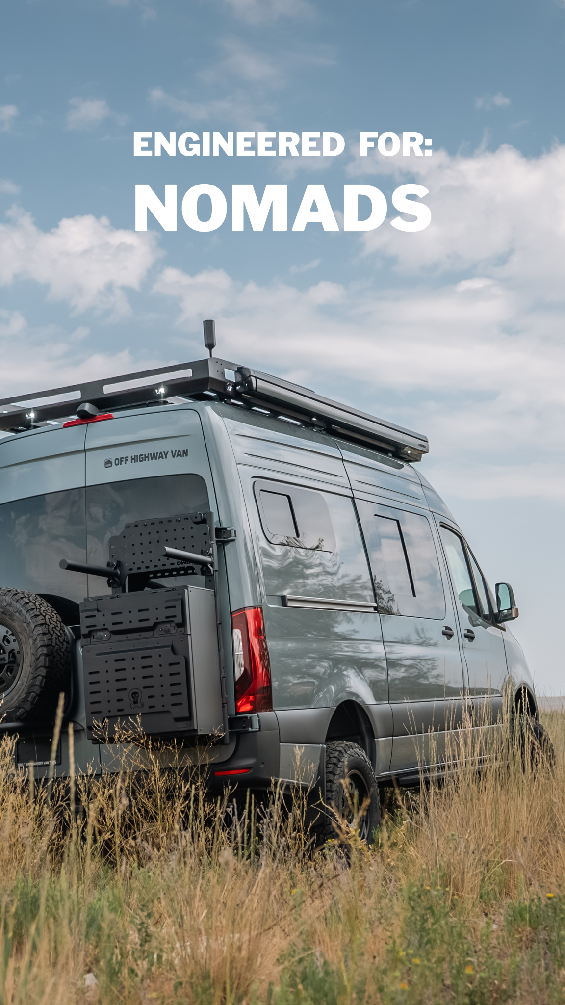 Off Highway Van Facebook ad: Work Anywhere: Live Everywhere