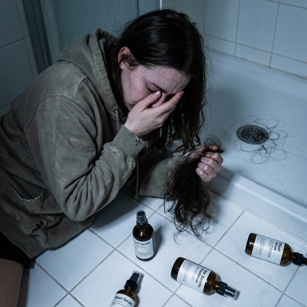 The Ageless Edit Facebook ad: Postpartum hair loss isn't 'just hormones'-it's follicle…