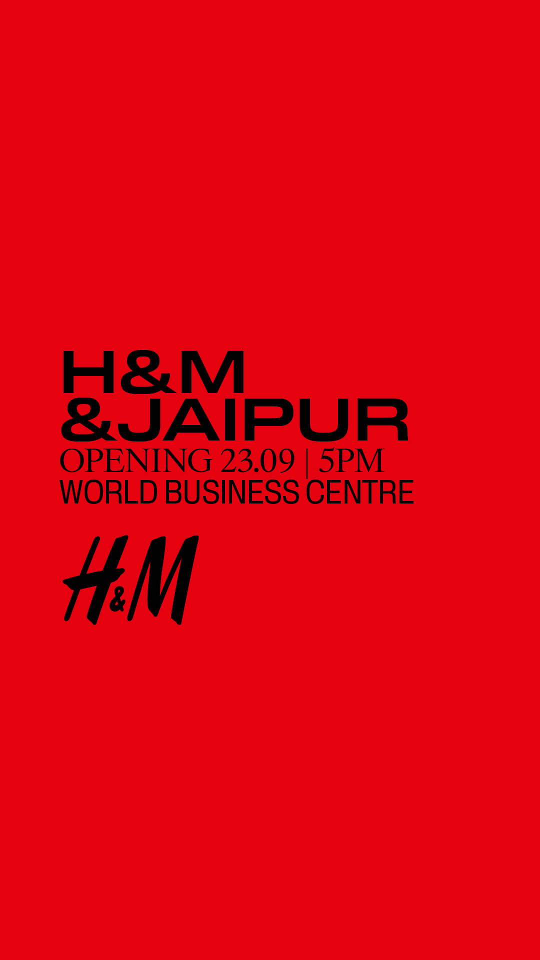 H&M Facebook ad: H&M&JAIPUR | OPENING SOON