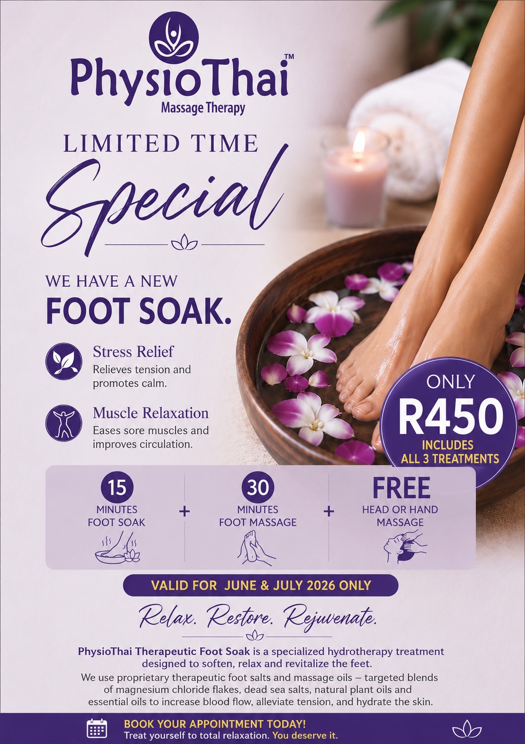PhysioThai Facebook ad: Massage Special
