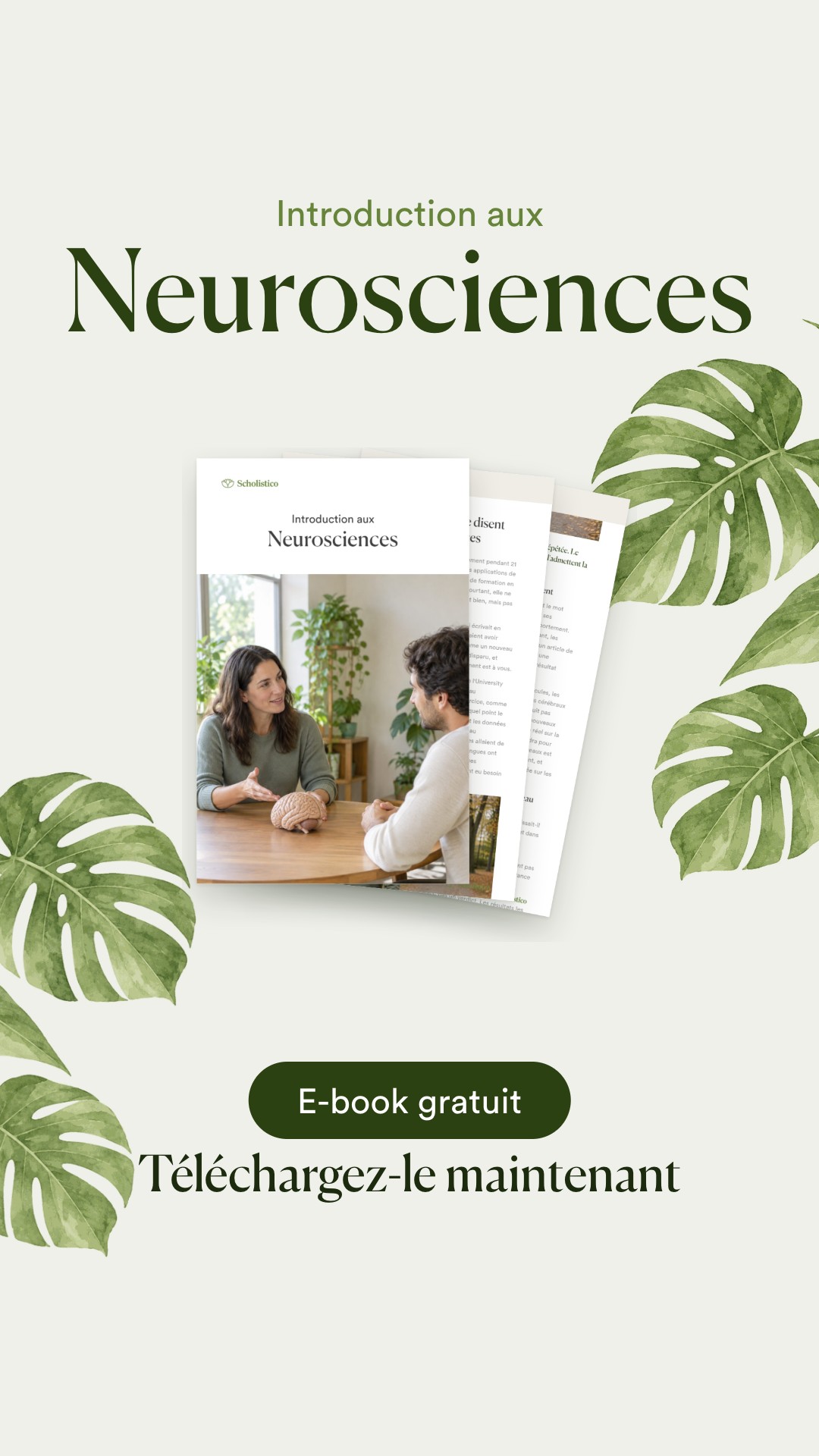 Scholistico en Français Facebook ad: [GRATUIT] Introduction aux neurosciences
