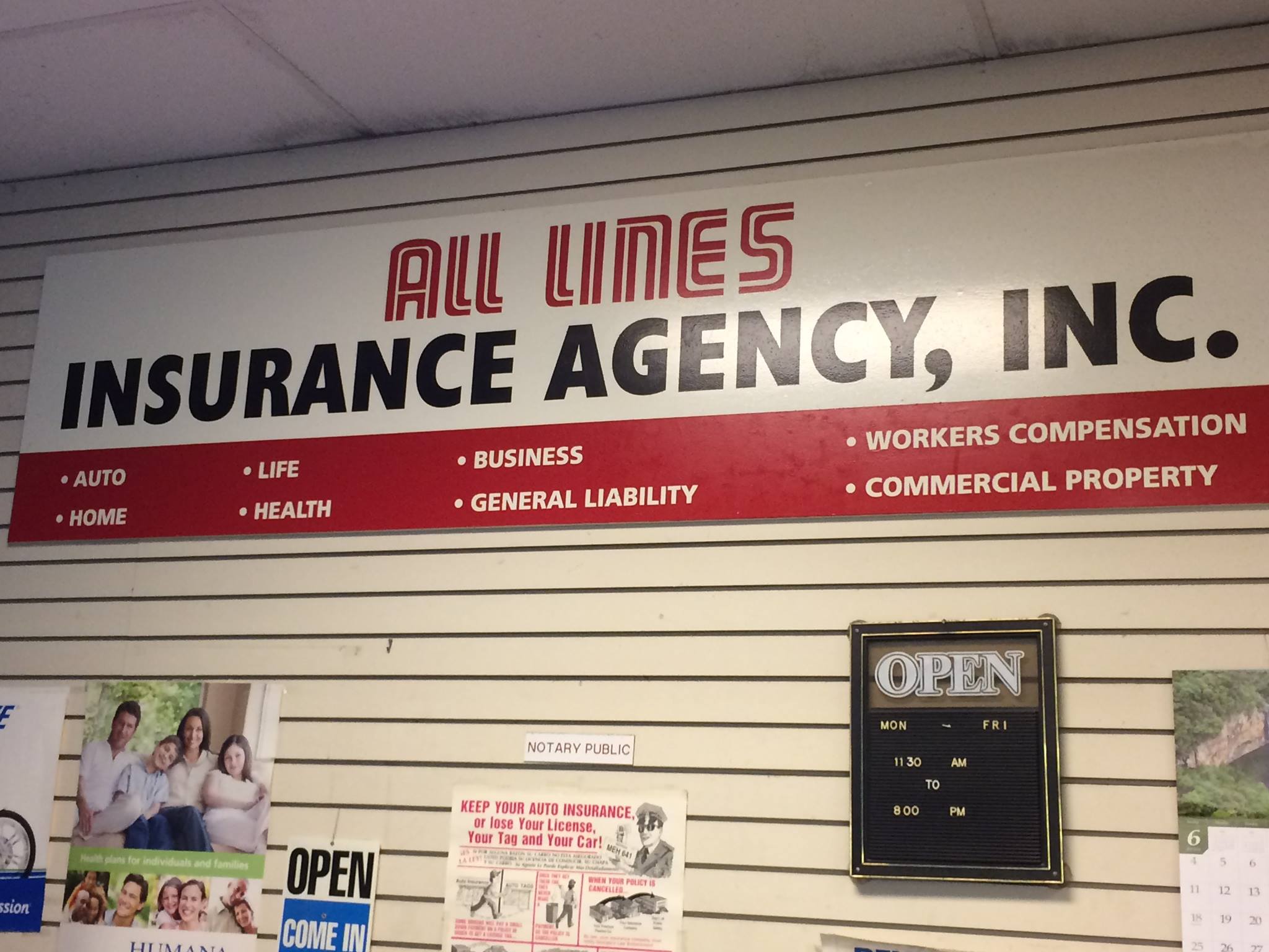 All Lines Insurance Agency, Inc. Facebook ad: All Lines Insurance Agency is a multi-line company…