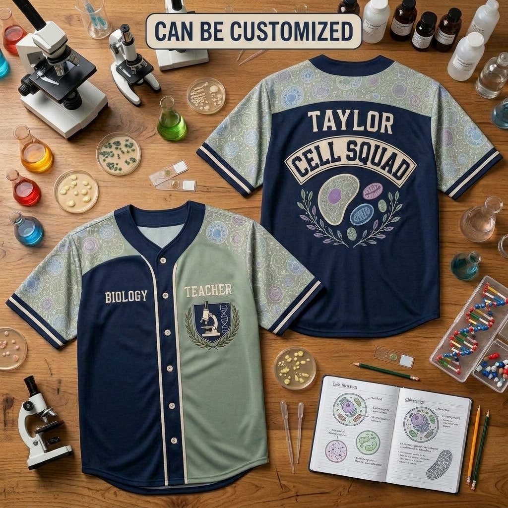 Art Bluei Facebook ad: Custom Biology Teacher Jersey!