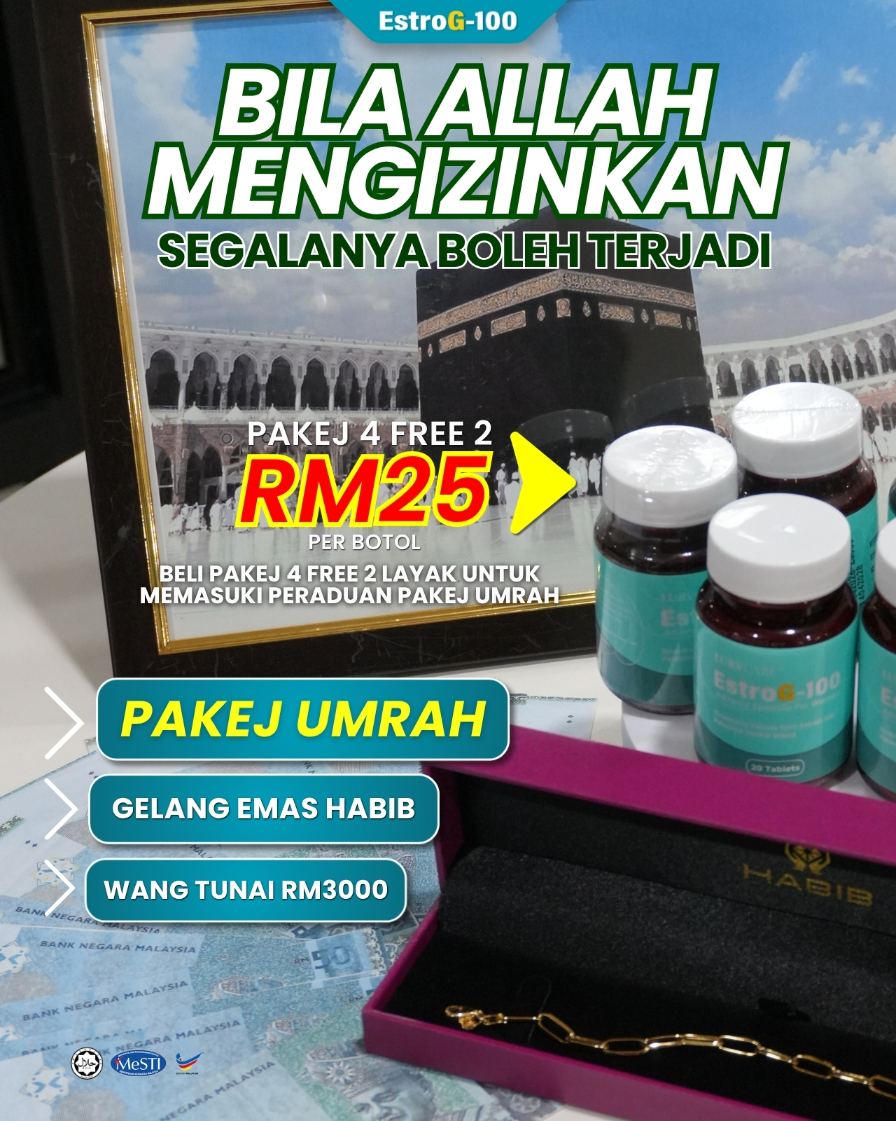 EstroG-100 - Rahsia Wanita Menopause Facebook ad