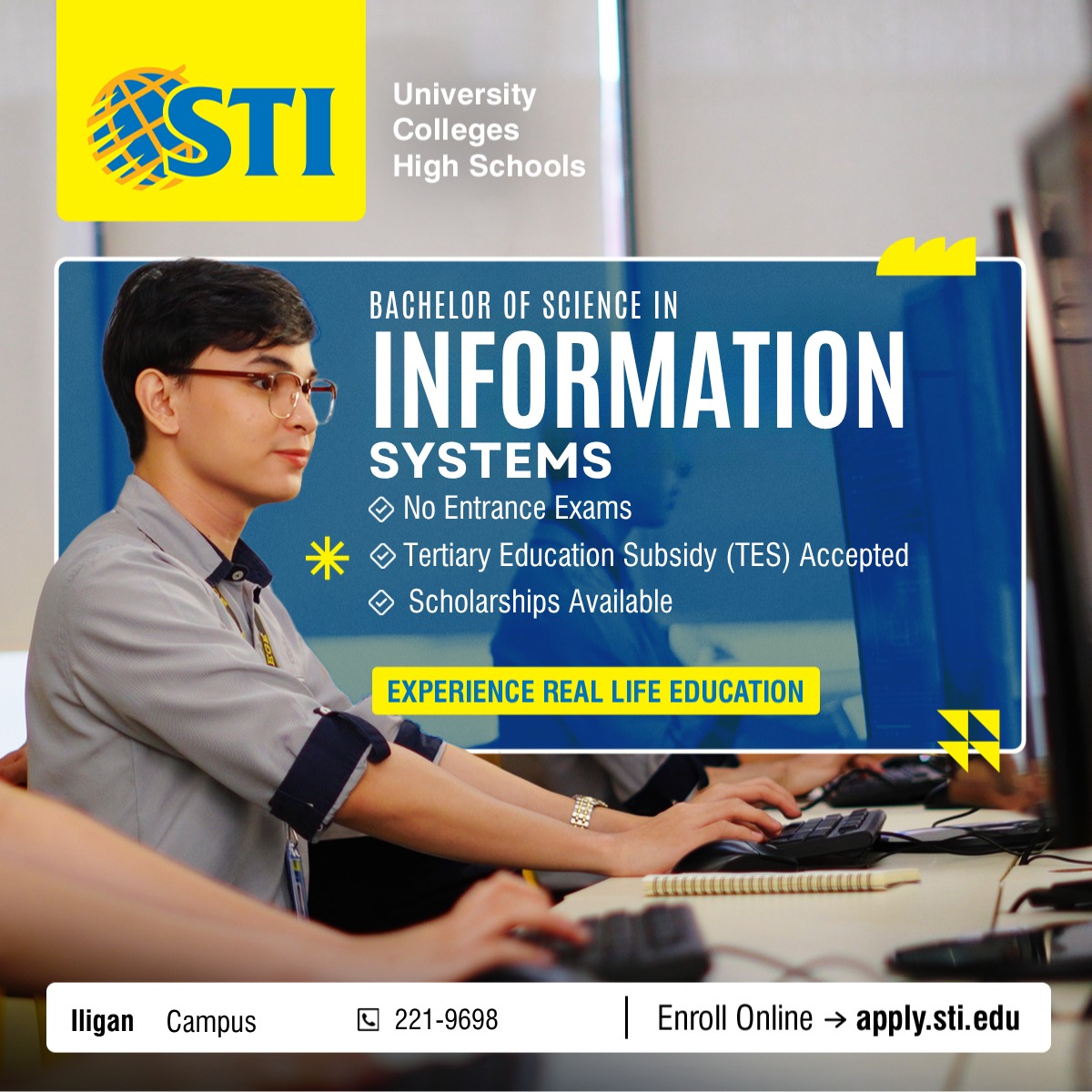 STI College Iligan Facebook ad
