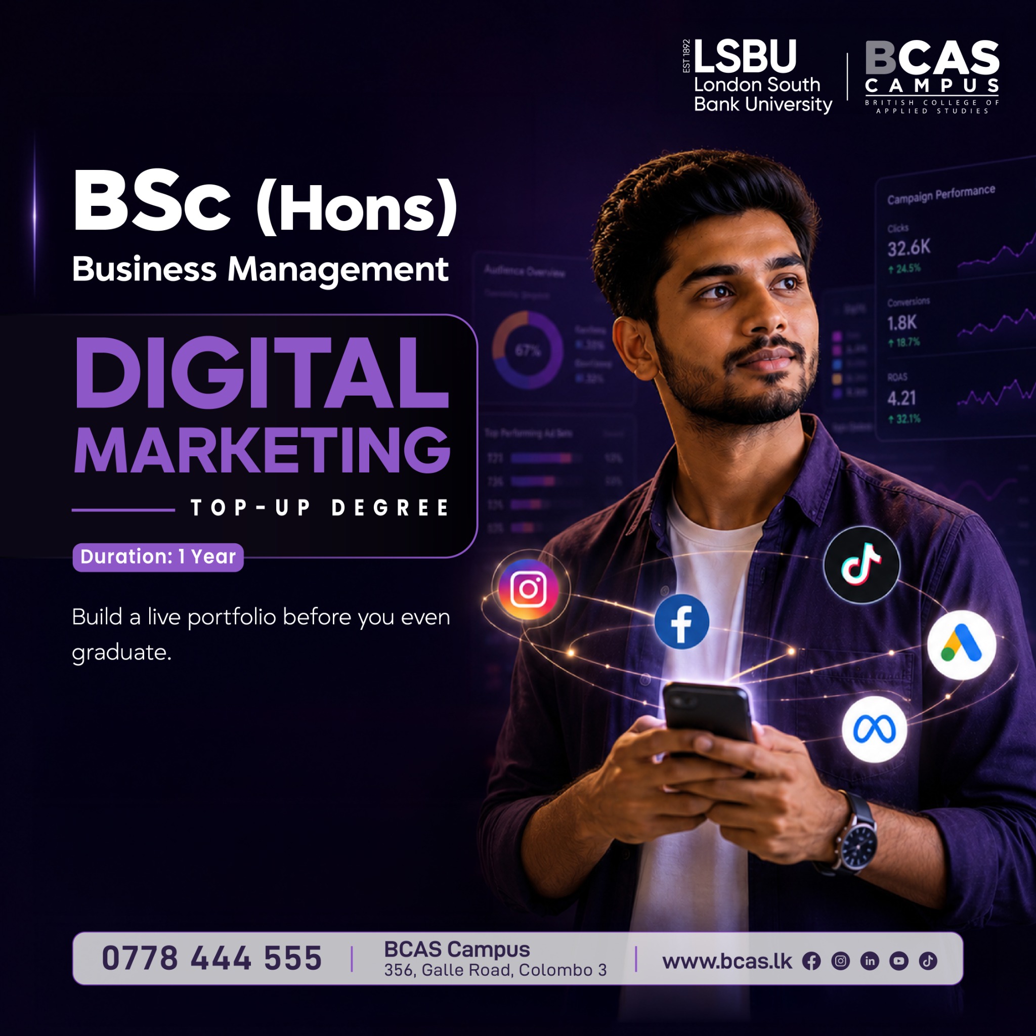 BCAS Campus Facebook ad