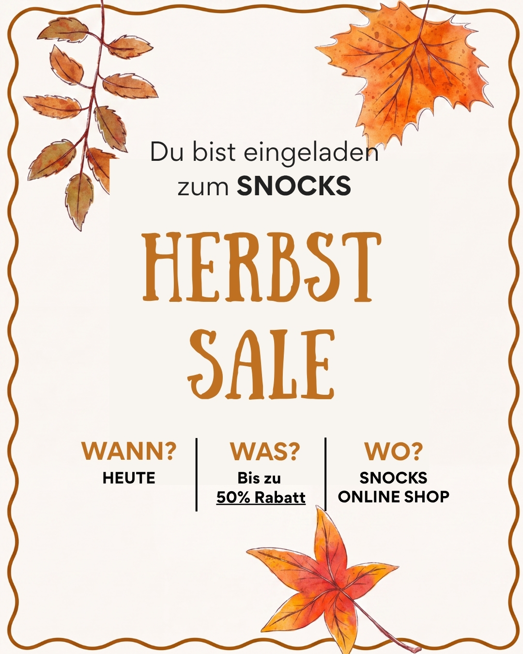 Snocks Facebook ad: Jetzt bis zu 60% sparen