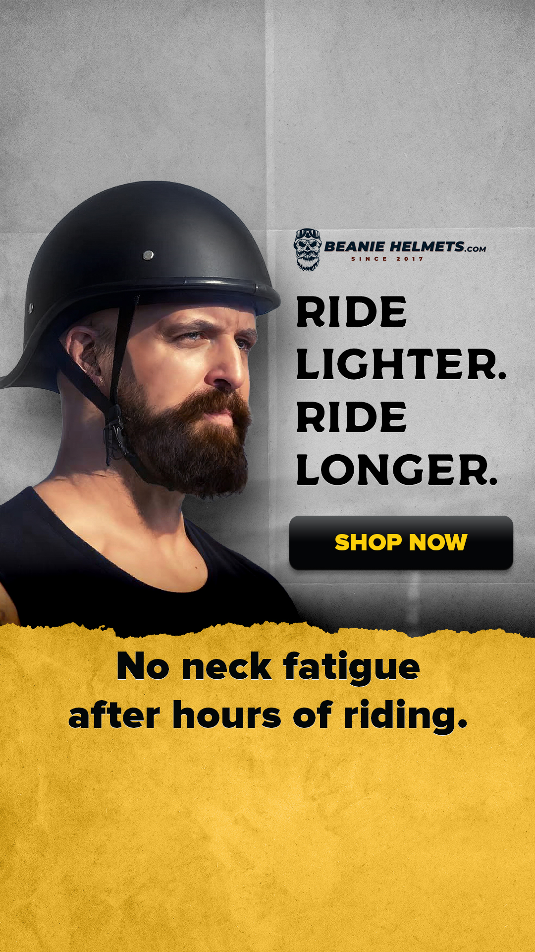 Beanie Helmets Facebook ad