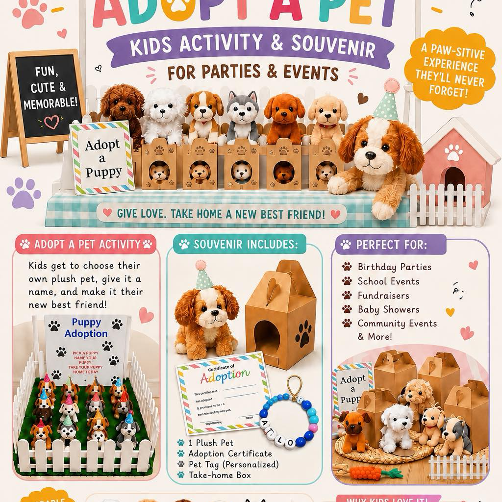 The Crafty Booth Ph Facebook ad: Adopt a Pet On the Spot Souvenir for Parties and Events!.
