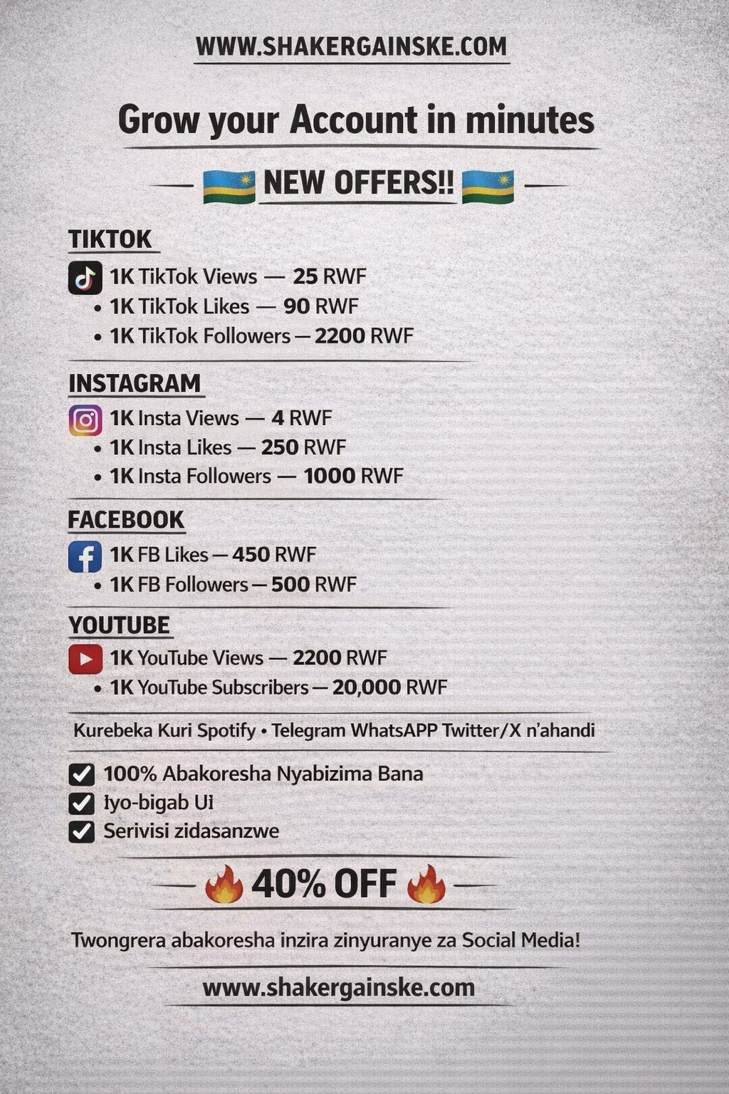 Shaker SMM Panel Facebook ad