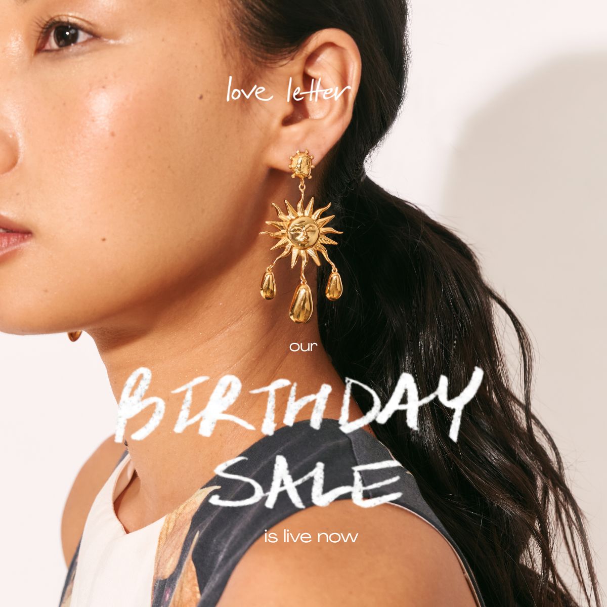 Studio Love Letter Facebook ad: Once-a-Year Birthday Sale, Up to 40% Off