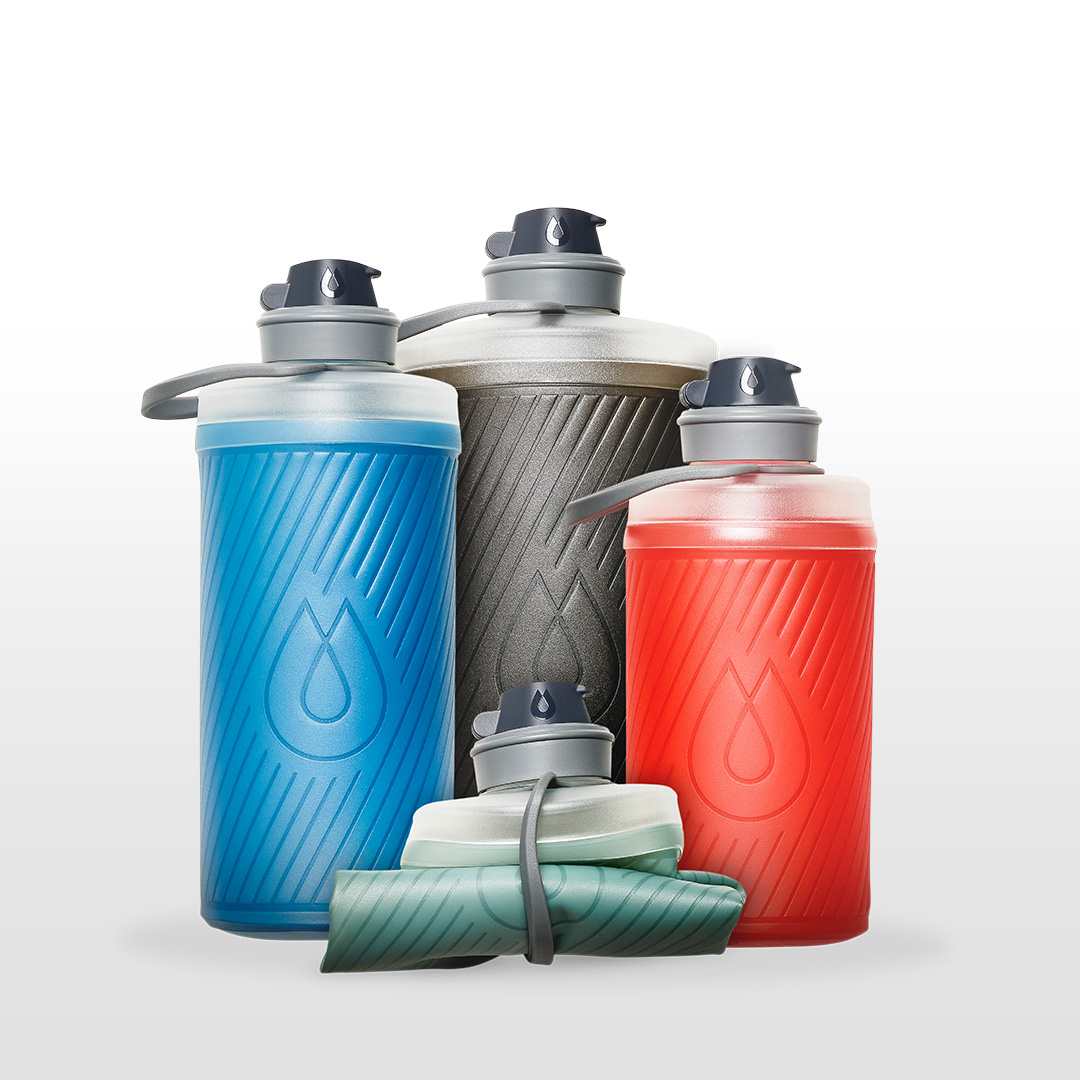 Hydrapak Facebook ad: Shaped like a hard bottle, but 50% less…