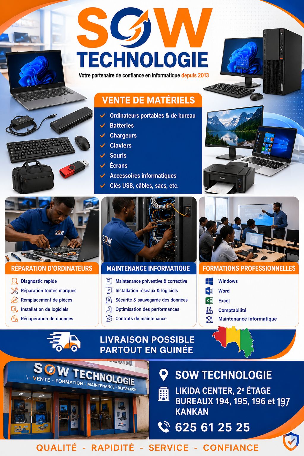 Sow Technologie Facebook ad: Tel: 625612525