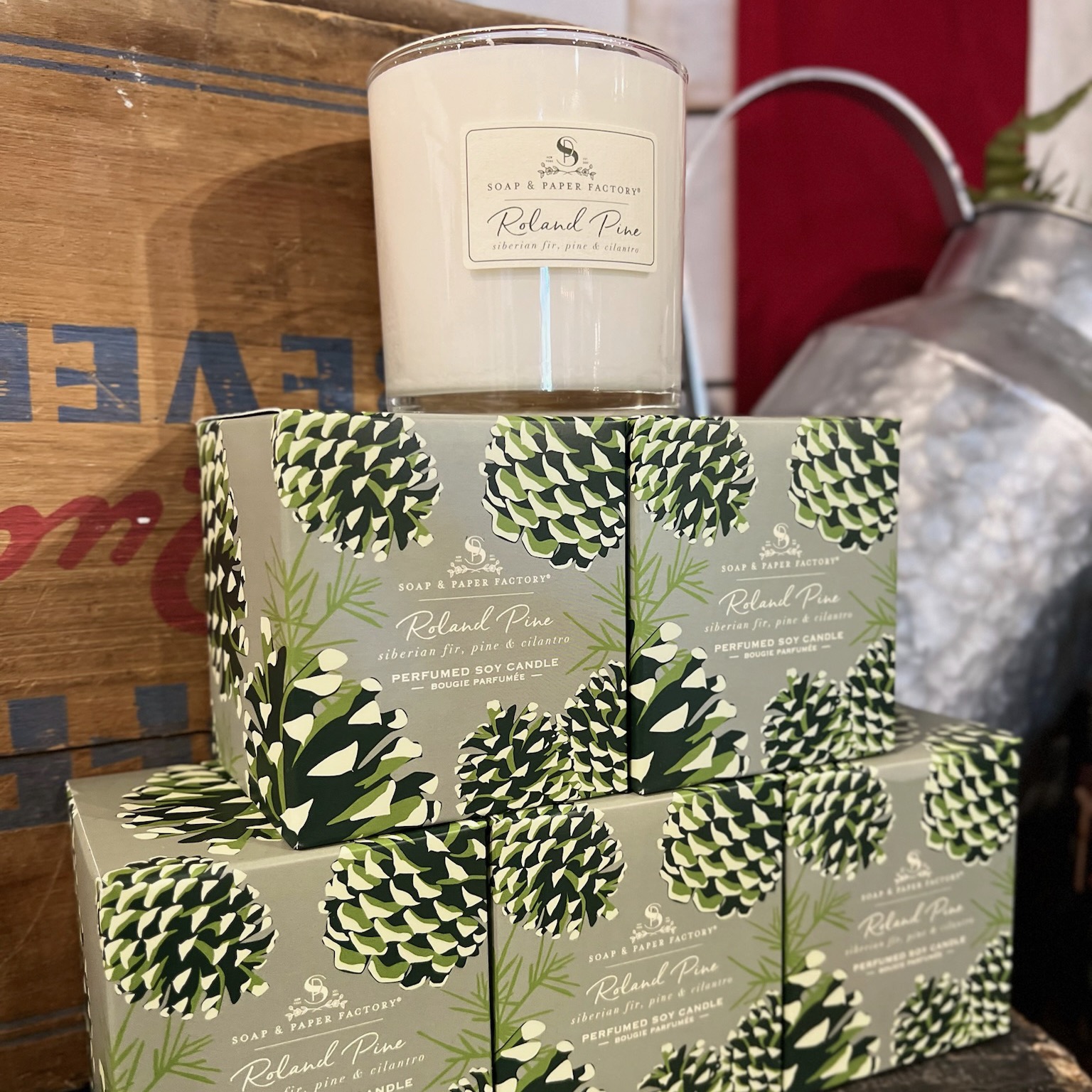 Kanibal & Co. Facebook ad: Our bestselling scent: Roland Pine!