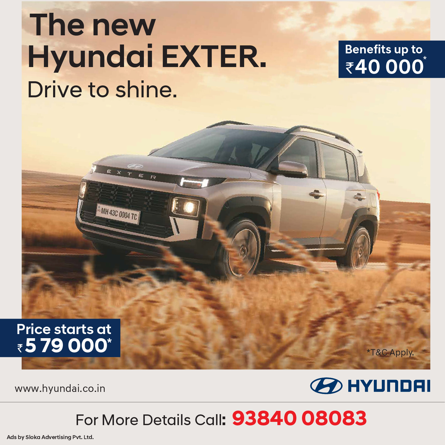 Sloka Advertising Facebook ad: Born bold. Built to shine, and it's turning every road…