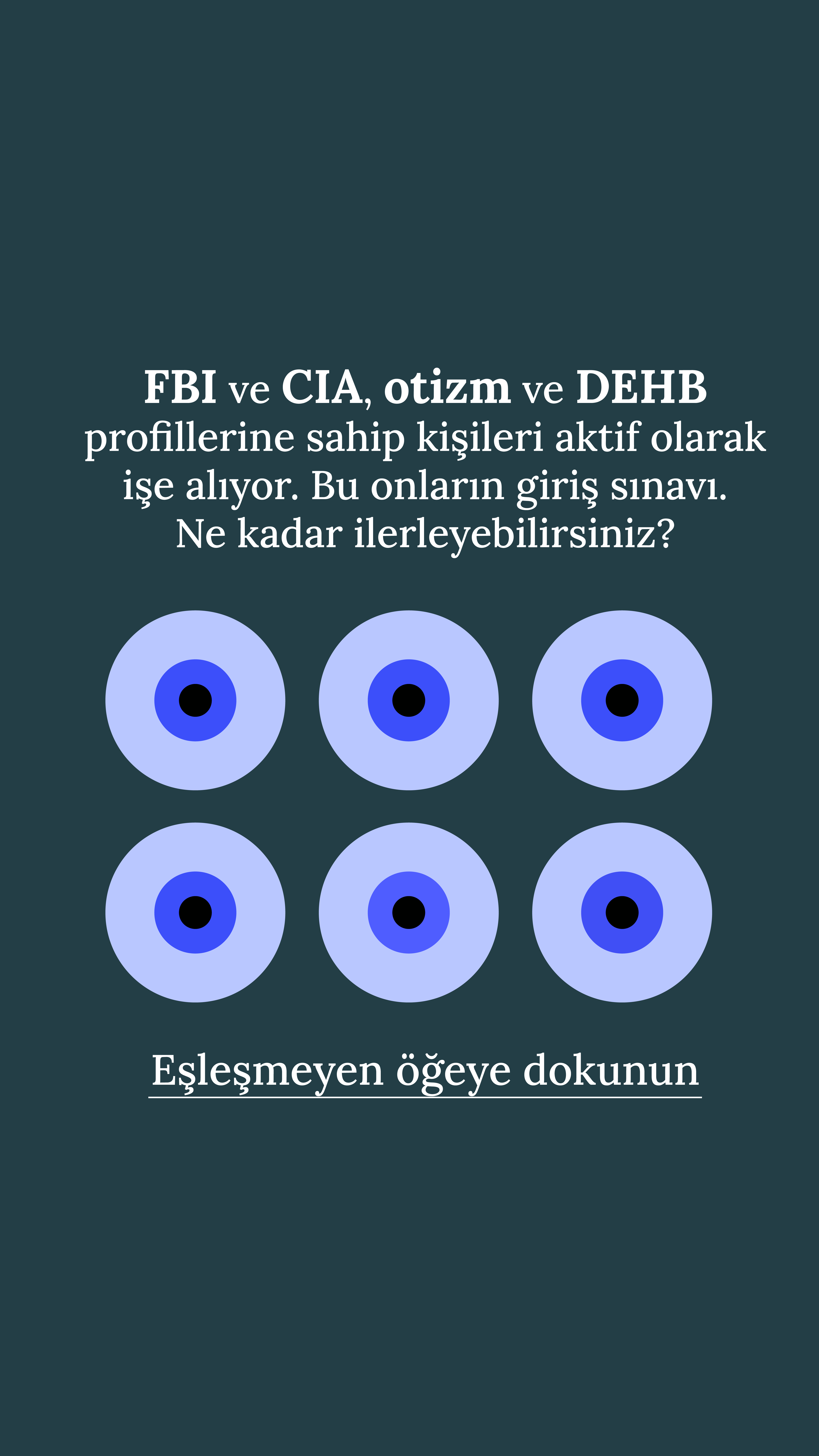 International Brain Test Facebook ad