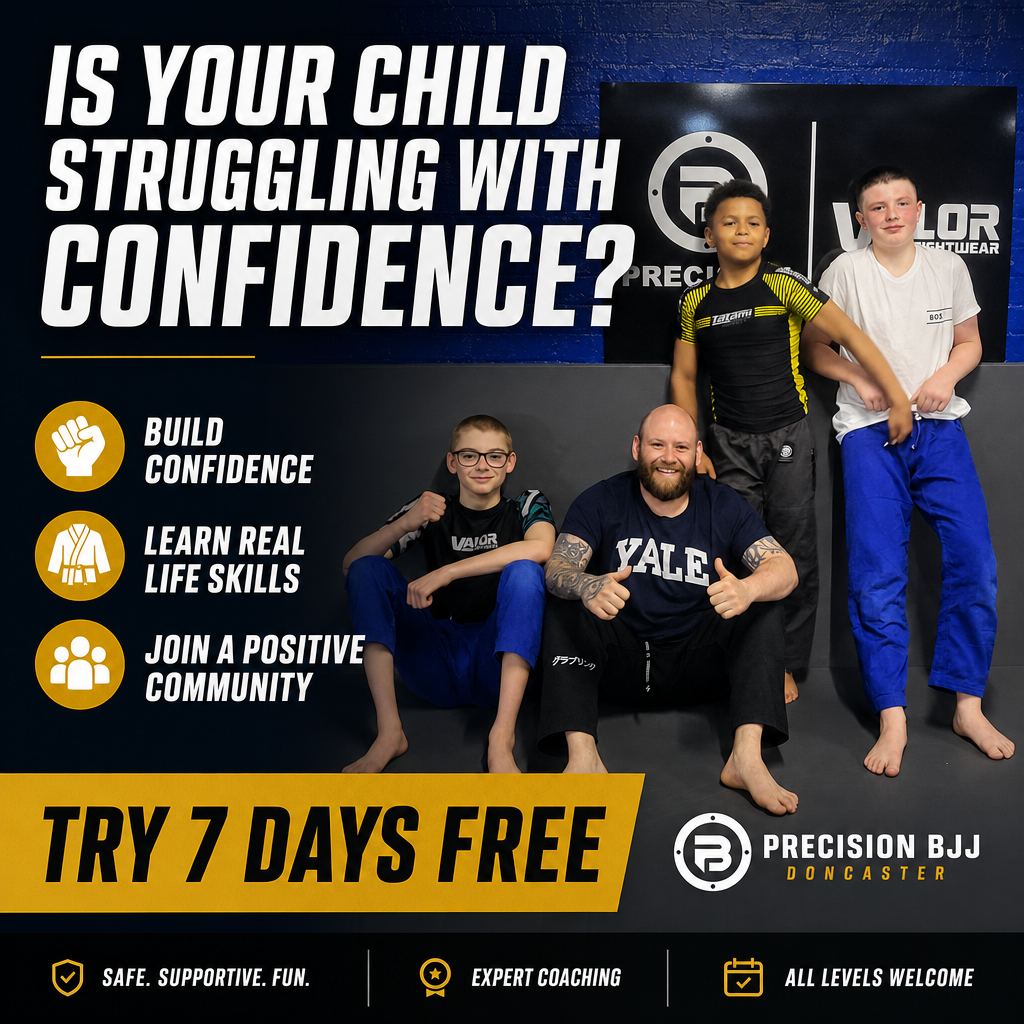 Precision Bjj Facebook ad: 7 Days Free Kids JJ