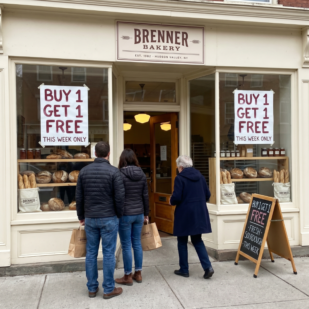 Bread Baking Community Facebook ad: Buy 1 Get 1 Free!