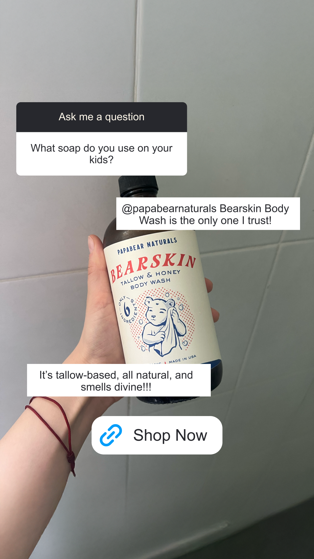 Papabear Naturals Facebook ad