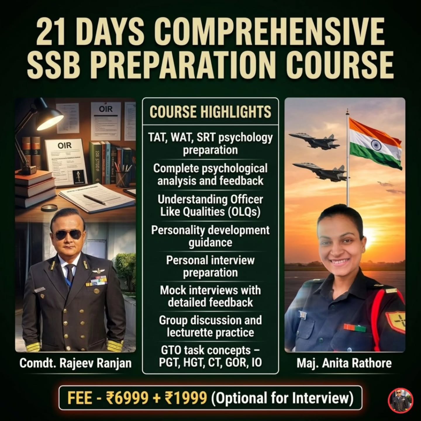 comdt.ranjan Facebook ad: Join this best Online SSB preparation and Personality…