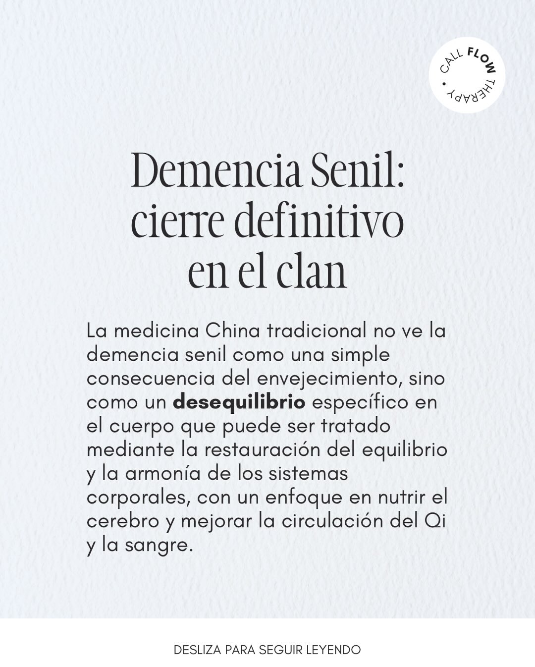 Call Flow Therapy Facebook ad: Diferencia entre demencia y Alzheimer para medicina…