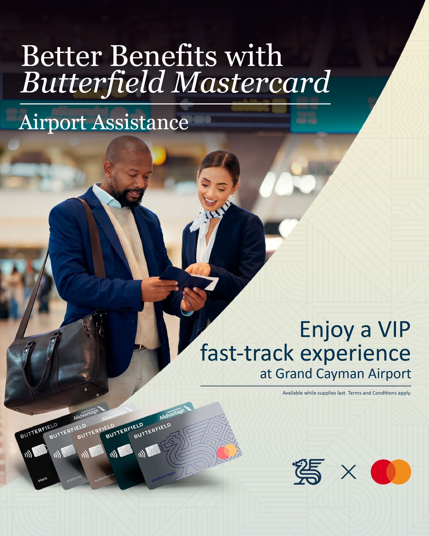 Butterfield Cayman Facebook ad: Seamless Departures