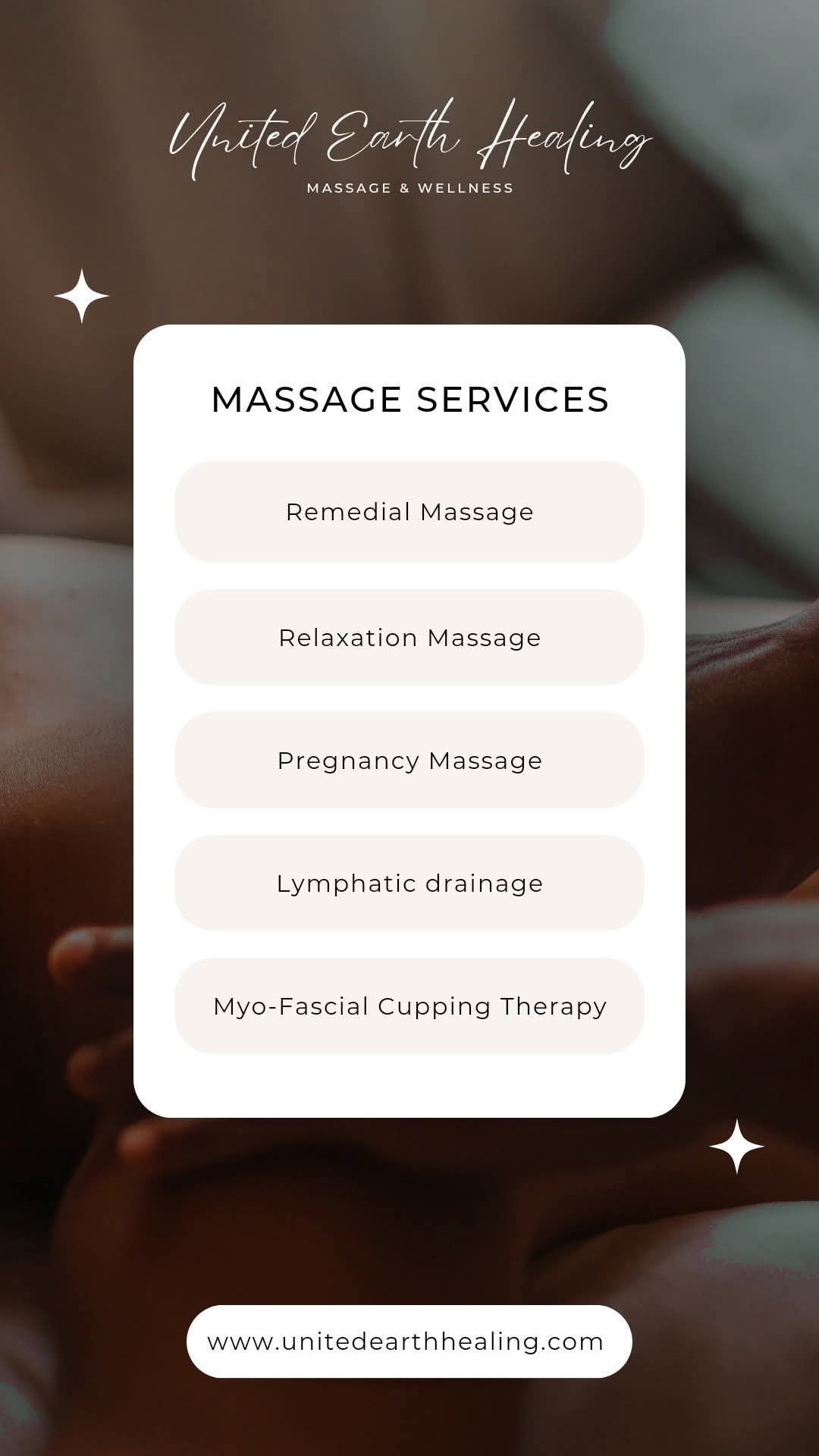 United Earth Healing - Massage & Wellness Facebook ad: United Earth Healing
