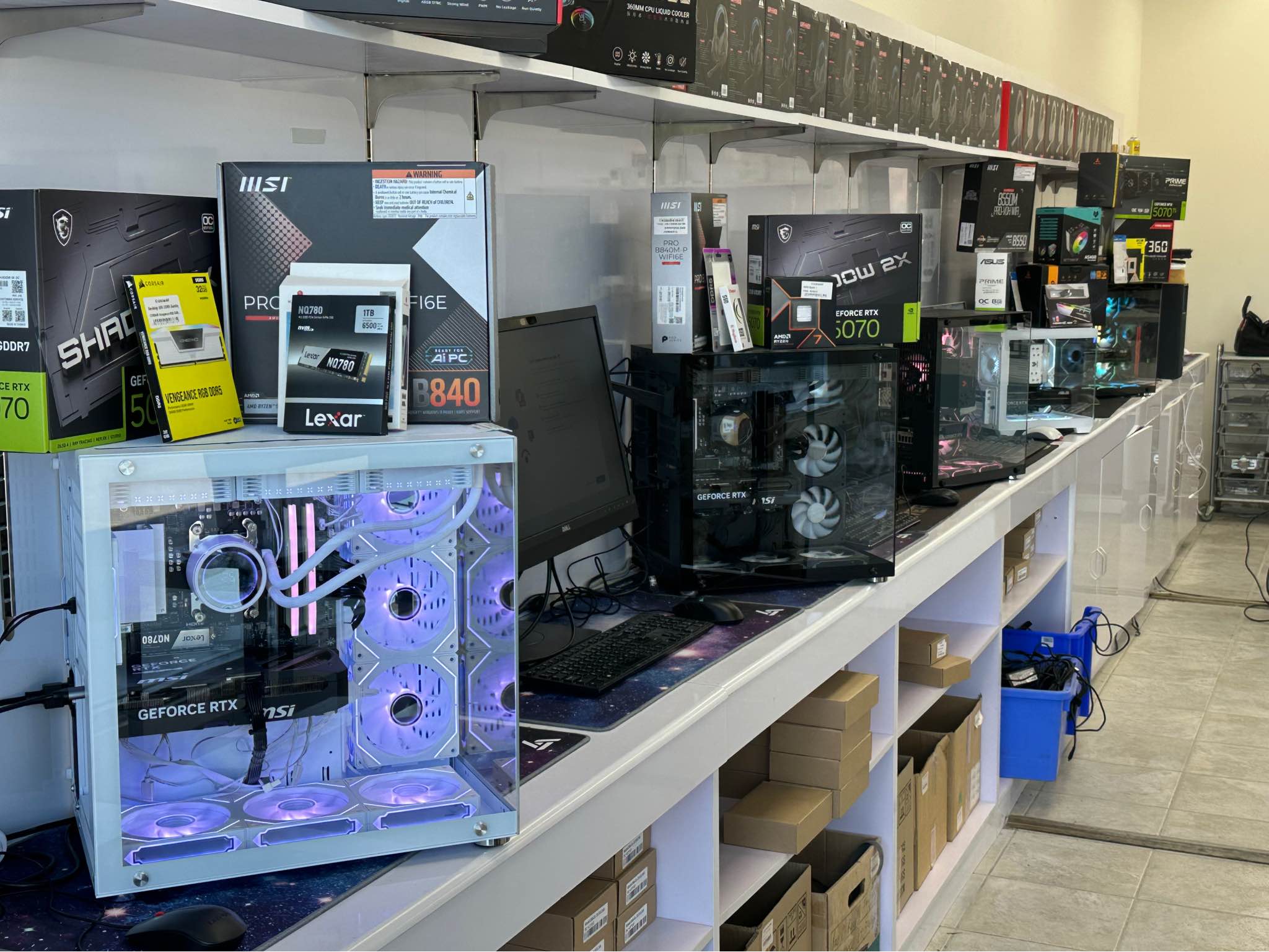 Uniway Pembina Facebook ad: WALK INTO A REAL GAMING PC SHOWROOM Started from $899