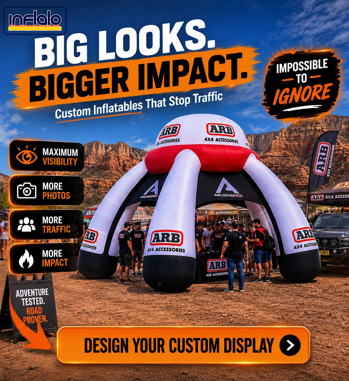 Inflalo usa Facebook ad: Give Your Clients a Bigger Impact