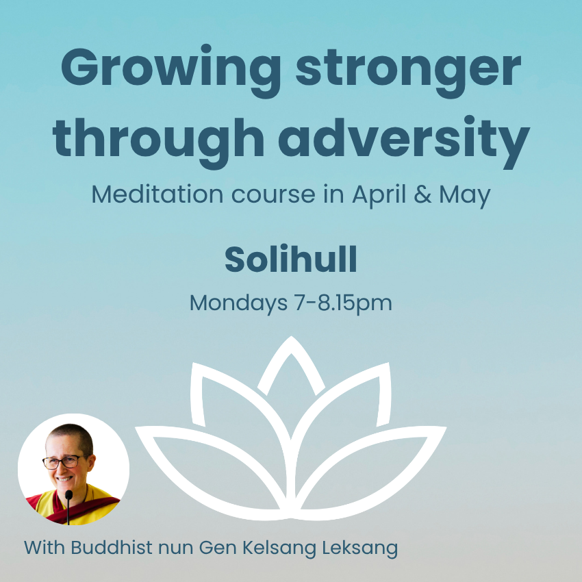 Kadampa Meditation Centre Birmingham Facebook ad: Solihull meditation class