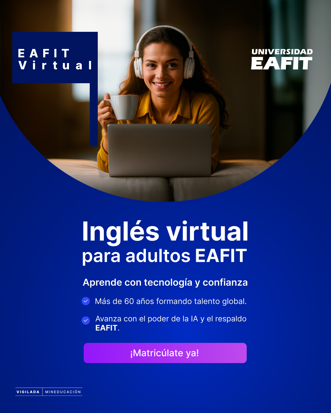 Idiomas EAFIT Facebook ad from Dec 22, 2025